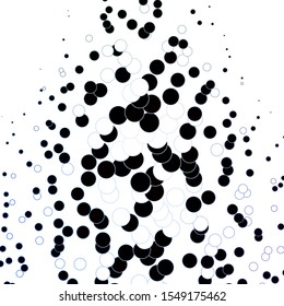 Dark BLUE vector template with circles. Modern abstract illustration with colorful circle shapes. Pattern for business ads.