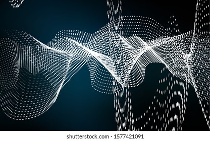 Dark BLUE vector template with circles. Glitter abstract illustration with blurred drops of rain. Completely new template for your brand book.