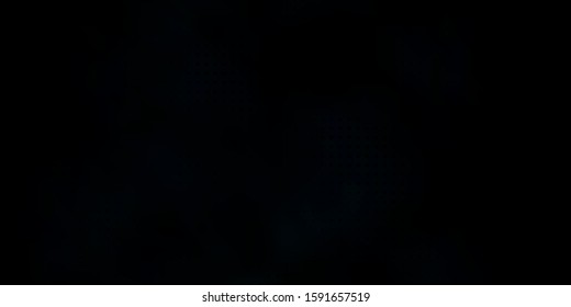 Dark BLUE vector template with circles. Glitter abstract illustration with colorful drops. Pattern for booklets, leaflets.