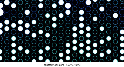 Dark BLUE vector template with circles. Abstract illustration with colorful spots in nature style. Pattern for wallpapers, curtains.