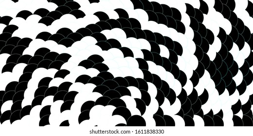 Dark BLUE vector template with circles. Colorful illustration with gradient dots in nature style. Design for your commercials.