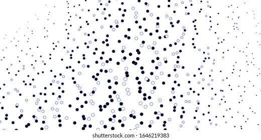 Dark BLUE vector template with circles. Abstract illustration with colorful spots in nature style. Pattern for business ads.