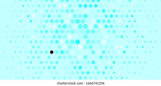 Dark BLUE vector template with circles. Glitter abstract illustration with colorful drops. Pattern for booklets, leaflets.