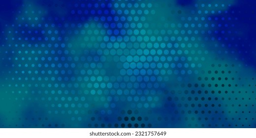 Dark BLUE vector template with circles. Abstract illustration with colorful spots in nature style. Pattern for wallpapers, curtains.
