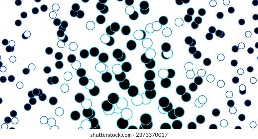 Dark BLUE vector template with circles. Illustration with set of shining colorful abstract spheres. New template for your brand book.