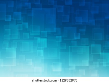 Dark BLUE vector template with crystals, rectangles. Beautiful illustration with rectangles and squares. Smart design for your business advert.