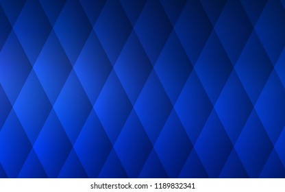 Dark BLUE vector template with crystals, rectangles. Decorative design in abstract style with rectangles. Pattern can be used for websites.