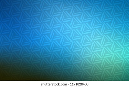 Dark BLUE vector template with crystals, triangles. Modern abstract illustration with colorful triangles. Pattern for commercials.