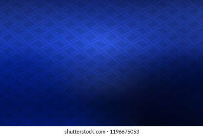 Dark BLUE vector template with crystals, rectangles. Beautiful illustration with rectangles and squares. Pattern for busines ad, booklets, leaflets