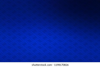 Dark BLUE vector template with crystals, rectangles. Abstract gradient illustration with rectangles. Pattern can be used for websites.