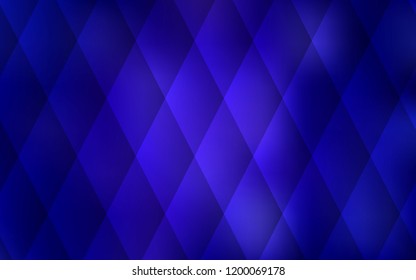 Dark BLUE vector template with crystals, rectangles. Abstract gradient illustration with rectangles. Smart design for your business advert.