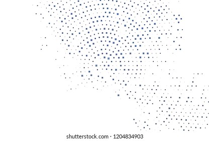 Dark BLUE vector template with crystals, rectangles. Illustration with set of colorful rectangles. Modern template for your landing page.