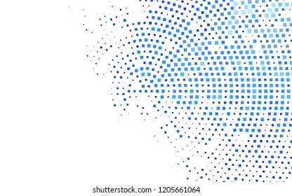 Dark BLUE vector template with crystals, rectangles. Beautiful illustration with rectangles and squares. Smart design for your business advert.