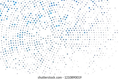 Dark BLUE vector template with crystals, rectangles. Glitter abstract illustration with rectangular shapes. Smart design for your business advert.