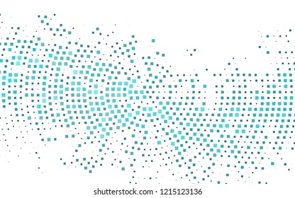 Dark BLUE vector template with crystals, rectangles. Glitter abstract illustration with rectangular shapes. Smart design for your business advert.
