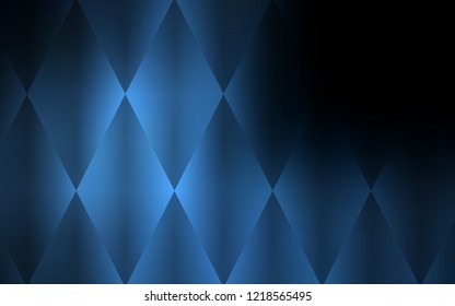 Dark BLUE vector template with crystals, rectangles. Decorative design in abstract style with rectangles. Pattern can be used for websites.