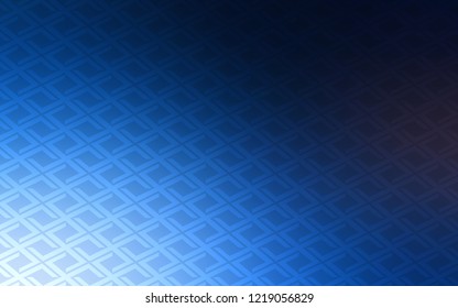 Dark BLUE vector template with crystals, rectangles. Illustration with set of colorful rectangles. Modern template for your landing page.
