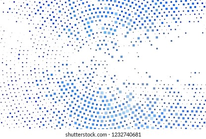 Dark BLUE vector template with crystals, rectangles. Beautiful illustration with rectangles and squares. Best design for your ad, poster, banner.