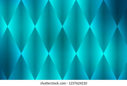 Dark BLUE vector template with crystals, rectangles. Decorative design in abstract style with rectangles. Pattern can be used for websites.