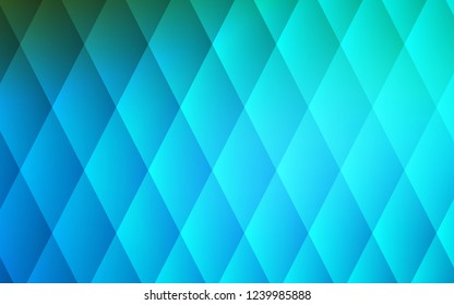Dark BLUE vector template with crystals, rectangles. Glitter abstract illustration with rectangular shapes. Smart design for your business advert.