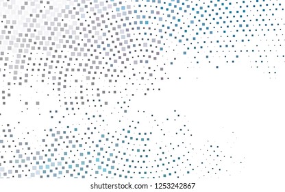 Dark BLUE vector template with crystals, rectangles. Illustration with set of colorful rectangles. Best design for your ad, poster, banner.