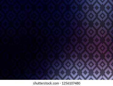Dark BLUE vector template with crystals, rectangles. Glitter abstract illustration with rectangular shapes. Best design for your ad, poster, banner.