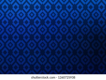 Dark BLUE vector template with crystals, rectangles. Rectangles on abstract background with colorful gradient. The template can be used as a background.