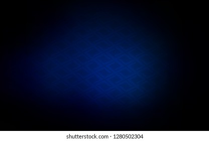 Dark BLUE vector template with crystals, rectangles. Beautiful illustration with rectangles and squares. Smart design for your business advert.