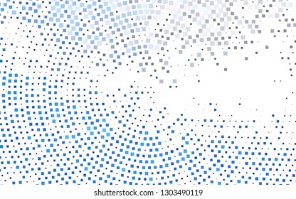 Dark BLUE vector template with crystals, rectangles. Illustration with set of colorful rectangles. The template can be used as a background.
