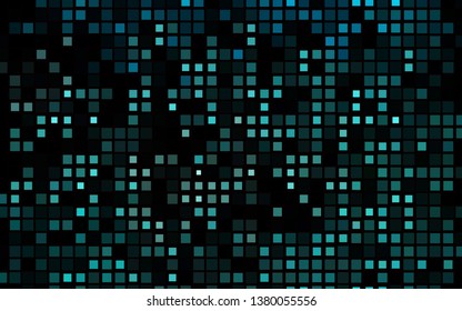 Dark BLUE vector template with crystals, rectangles. Modern abstract illustration with colorful rectangles. Pattern for commercials.