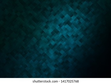 Dark BLUE vector template with crystals, rectangles. Modern abstract illustration with colorful rectangles. Best design for your ad, poster, banner.
