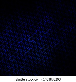 Dark BLUE vector template with crystals, triangles. Glitter abstract illustration with triangular shapes. Design for your promotions.