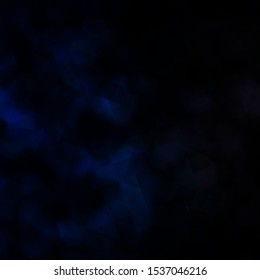 Dark BLUE vector template with crystals, squares. Lines, rhombus with colorful gradient. Pattern for websites.