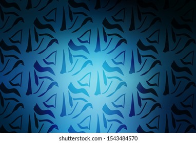 Dark BLUE vector template with crystals, triangles. Modern abstract illustration with colorful triangles. Modern template for landing page.