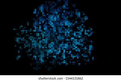 Dark BLUE vector template with crystals, rectangles. Abstract gradient illustration with rectangles. Pattern for busines ad, booklets, leaflets