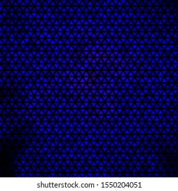 Dark BLUE vector template with crystals, triangles. Modern abstract illustration with colorful triangles. Best design for posters, banners.