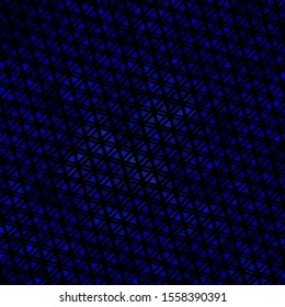 Dark BLUE vector template with crystals, triangles. Abstract gradient illustration with triangles. Pattern for booklets, leaflets