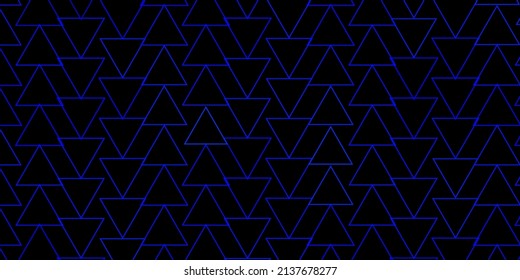 Plantilla de vector azul oscuro con cristales, triángulos. Hermosa ilustración con triángulos de estilo natural. Patrón para comerciales.