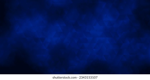 Dark BLUE vector template with crystals, triangles. Glitter abstract illustration with triangular shapes. Pattern for commercials.