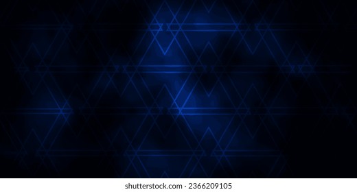Dark BLUE vector template with crystals, triangles. Abstract gradient illustration with triangles. Pattern for commercials.