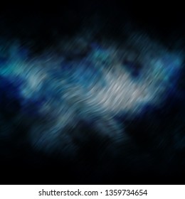 Dark BLUE vector template with curved lines. Illustration in halftone style with gradient curves. Pattern for ads, commercials.