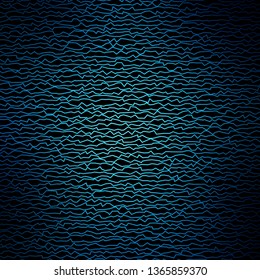 Dark BLUE vector template with curved lines. Bright sample with colorful bent lines, shapes. Template for cellphones.