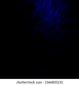 Dark BLUE vector template with curved lines. Abstract gradient illustration with wry lines. Template for cellphones.