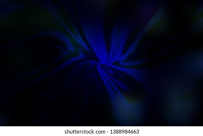 Dark BLUE vector template with curved lines. Geometric illustration in abstract style with gradient.  The best colorful design for your business.