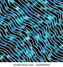 Dark BLUE vector template with curved lines. Brand new colorful illustration with bent lines. Pattern for websites, landing pages.