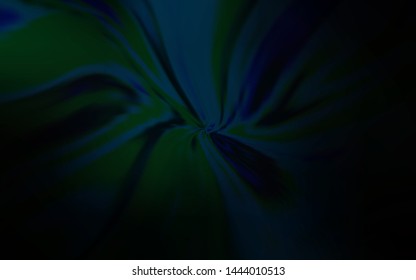 Dark BLUE vector template with curved lines. A circumflex abstract illustration with gradient. The best colorful design for your business.