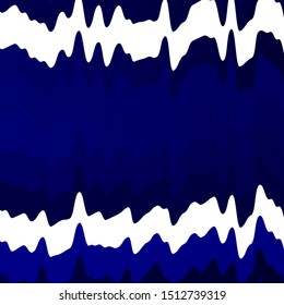 Dark BLUE vector template with curved lines. Gradient illustration in simple style with bows. Pattern for websites, landing pages.