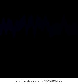 Dark BLUE vector template with curved lines. Brand new colorful illustration with bent lines. Best design for your posters, banners.