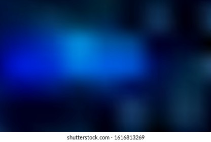 Dark BLUE vector template with curved lines. Creative geometric illustration in Origami style with gradient. A new texture for your  ad, booklets, leaflets.