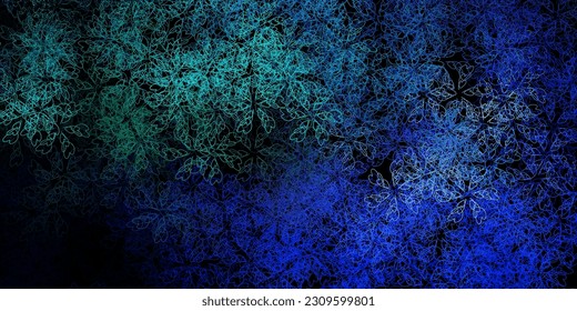 Dark blue vector template with curved lines. Gradient illustration in simple style with bows. Template for cellphones.